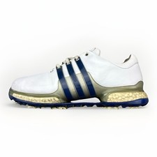 Adidas Tour360 Boost 2.0 Golf Shoes White Blue F33791 Size 8.5 Mens