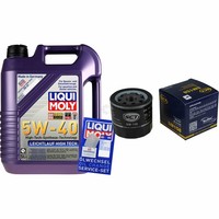 Inspektionskit Filter Liqui Moly ÖL 5L 5W-40 FüR Fiat Panda 169 1.1 1.2 Punto
