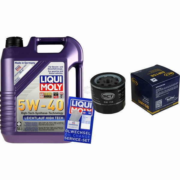 Inspektionskit Filter Liqui Moly ÖL 5L 5W-40 FüR Fiat Panda 169 1.1 1.2 Punto-image