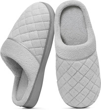 Unisex House Slippers for Women Men Memory Foam Indoor Bedroom Shoes