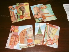 8 FIGURES QUADRUPLE SIZE MOUSE GIGIO ED.BN 1966 ALL DIFFERENT