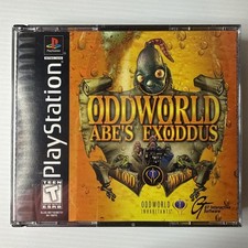 Oddworld Abe’s Exoddus PS1 Black Label 2 Disc Manual Tested