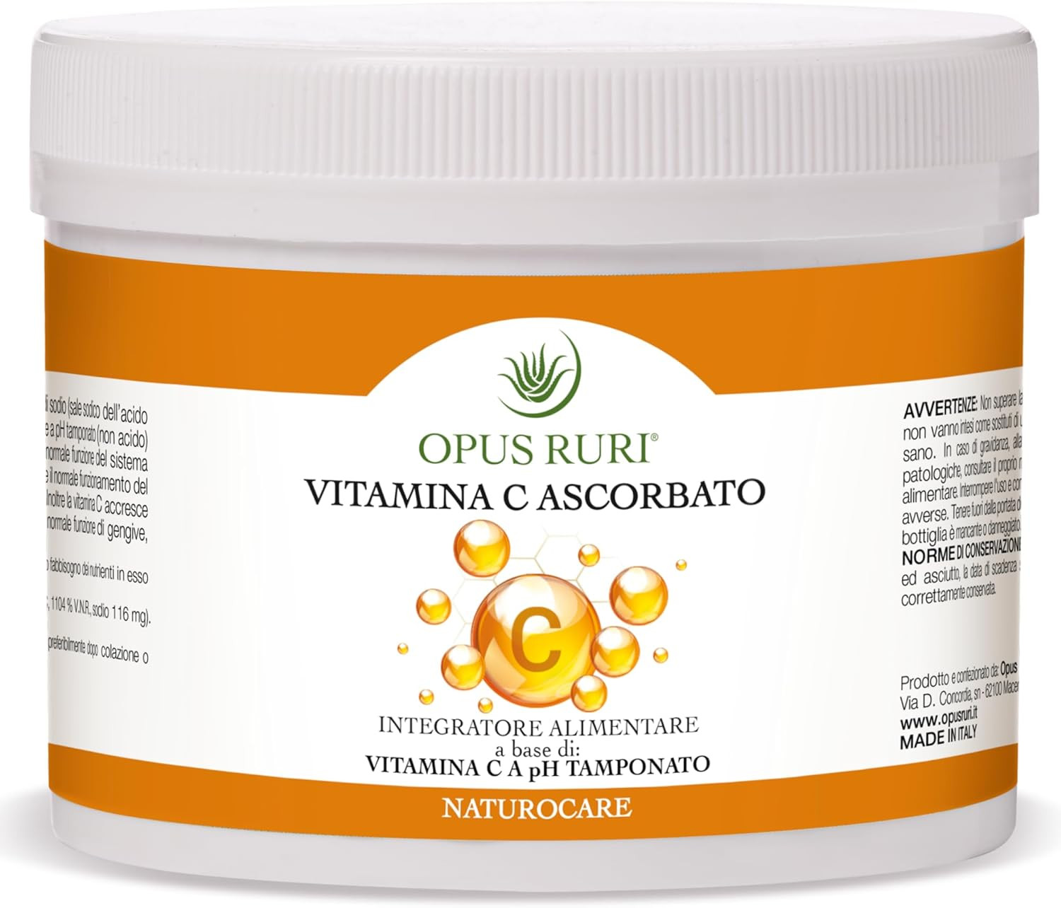 Ascorbato di Sodio 500g Vitamina C Pura - Integratore Alta Biodisponibilità