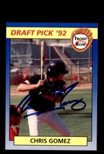 Signed Baseball Card Auto Chris Gomez 1992 Front Row #34 Long Beach State