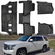 3d Front Rear Floor Mats Trunk Cargo Liner For 2015-20 Chevy Tahoe Gmc Yukon 3d Front Rear Floor Mats Trunk Cargo Liner For 2015-20 Chevy Tahoe Gmc Yukon