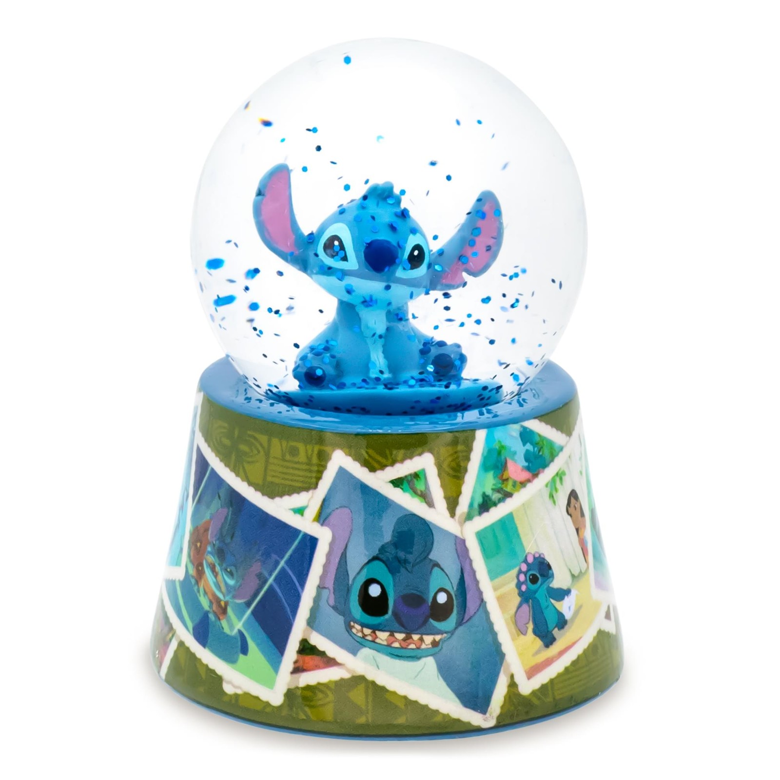 Disney Lilo Y Stitch Bola De Nieve Vintage Con Luz Mini | 3 Pulgadas De Alto