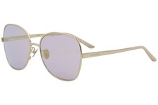 Nina Ricci SNR109S SNR/109/S 8H2G Light Gold Fashion Square Sunglasses 59mm