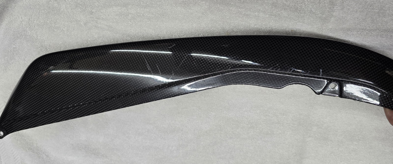Ferrari SF90 Carbon Fiber Front Side Spoiler Splitter 872648 Front Bumper LEFT