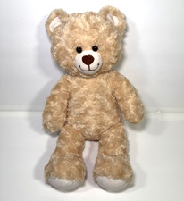 Build A Bear Plush Stuffed Bear Valentines Day Heart Flowers Pattern Cream 16  