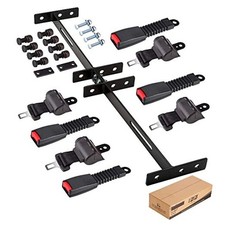 Golf Cart Set of 4 - Universal - Fits Most Retractable Belt Kit with Bracket