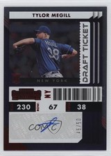 2022 Chronicles Contenders Rookie Ticket Draft Red /50 Tylor Megill #30 Auto 0v0