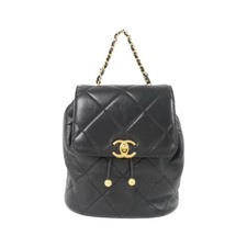 Chanel As4866 Lambskin Backpack Women Black One Size