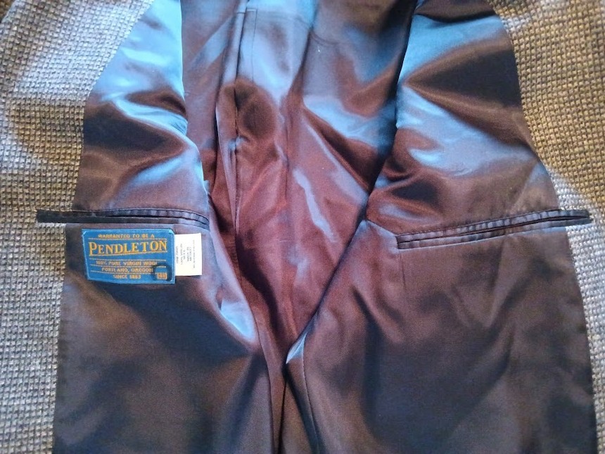 Pendleton Men's Wool Jacket With Suede Elbows and… - image 10