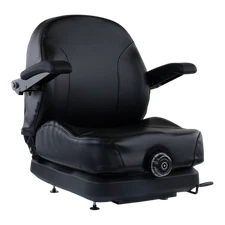 Zero-Turn Black Mower Seat Compatible w/Exmark Equipment - 116-8912