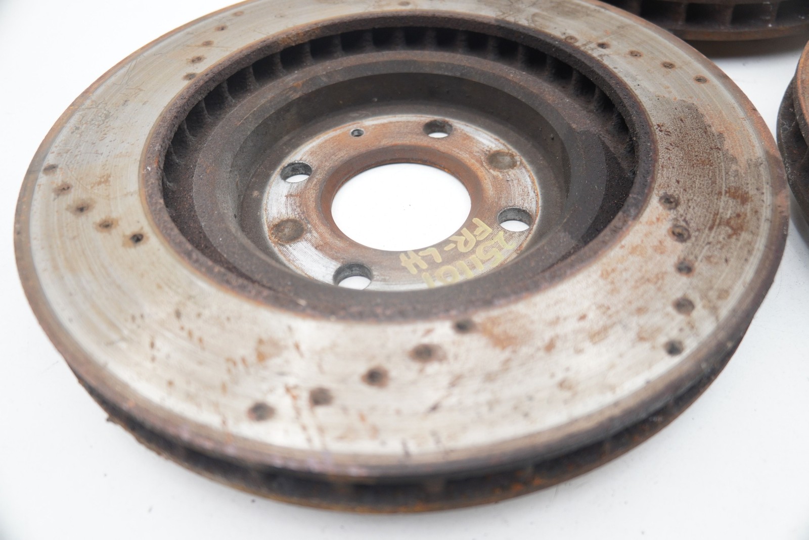 Set 3 Disc Brake Rotor Cross Drilled D117J0031F OEM Lotus Elise Exige 2001-22