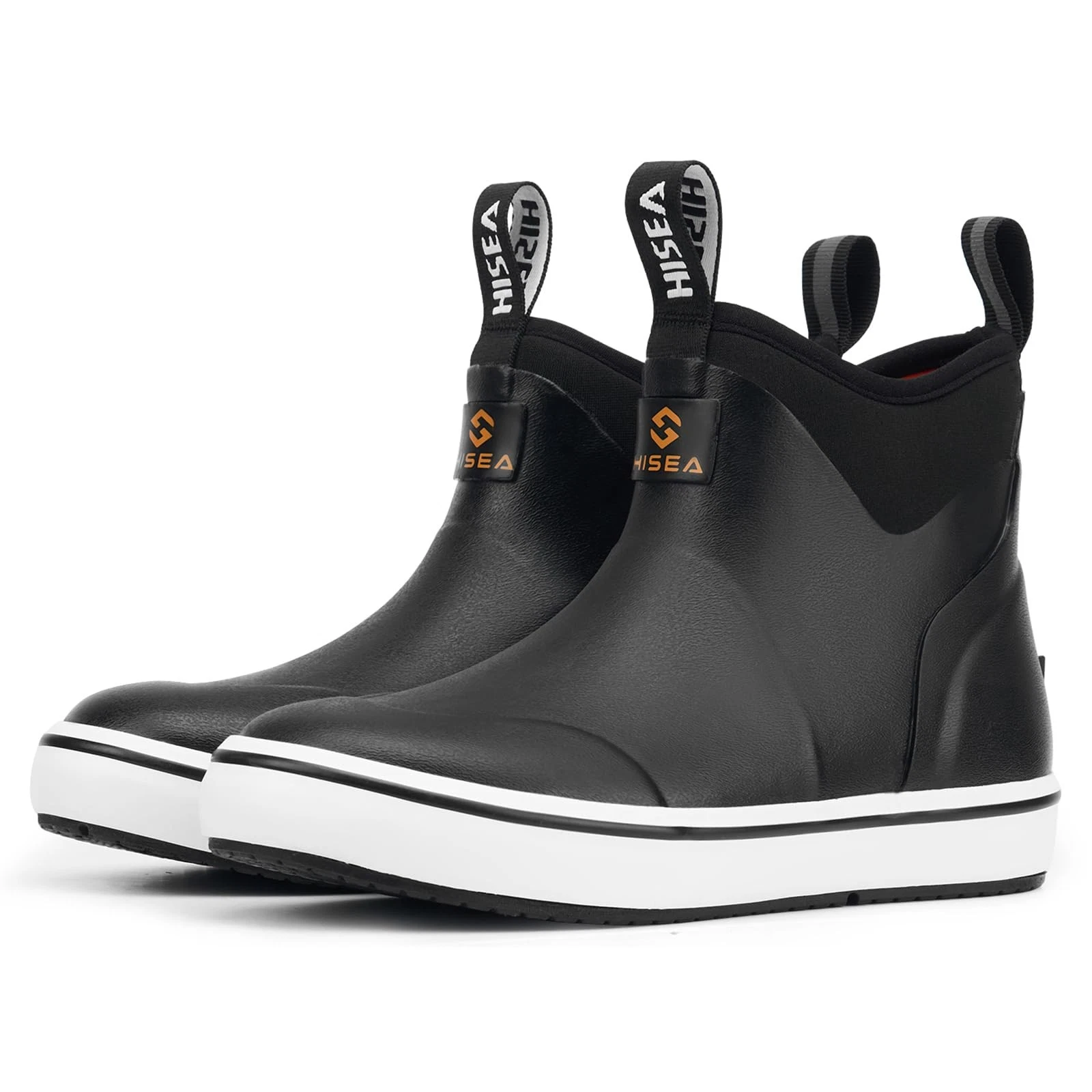 HISEA Kids EasyOn Rain Boots for Boys and Girls, 4mm Neoprene Insulated Water...