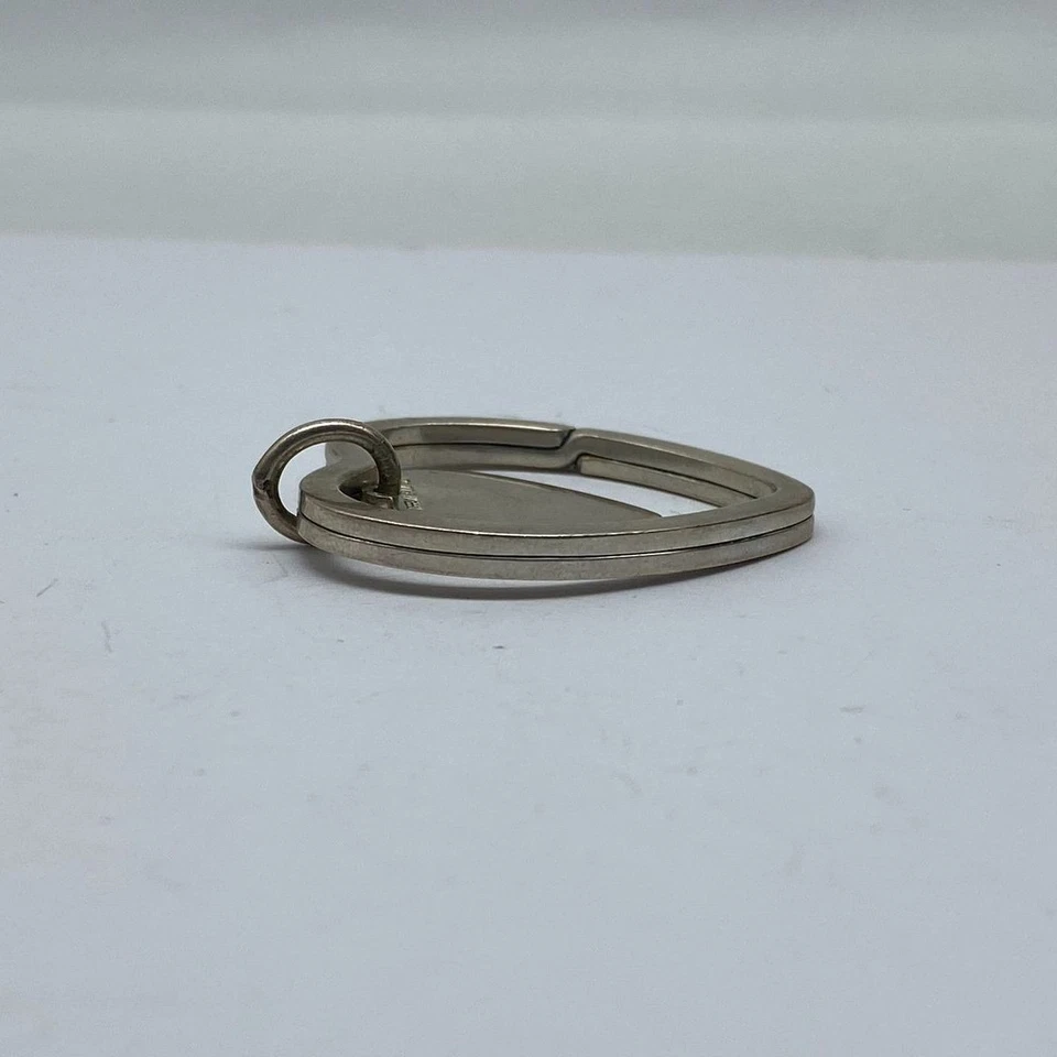 Llavero corazón plata de ley de 1,5" 11,6 g Foto 2 de 4
