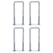 4Pcs Leaf Spring Clamp Set 5-15/16" Length 1.8" Width M8 Square U-Bolts for Lock