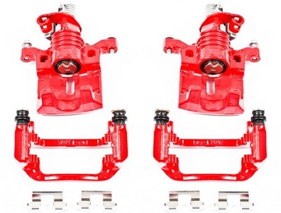 Power Stop Rear S5010 Pair of High-Temp Red Powder Coated Calipers for Buick ...