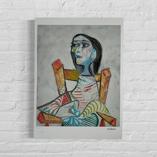 Nummerierte Ausgabe Pablo Picasso "Porträt einer Frau" 1938 Lithografie 42x59cm