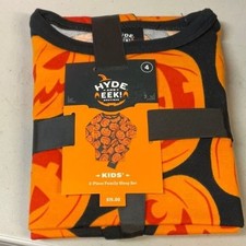 Hyde Eek Kids Size 4 Unisex Pumpkin 2 pc pajama