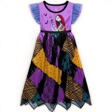   The Nightmare Before Christmas Toddler Girl Fantasy Nightgown Size M 8    