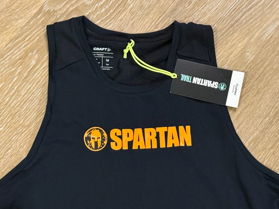 Nuevo con etiquetas Camiseta Spartan by CRAFT Hypervent Negra Para Hombre Talla Mediana Foto 4 de 4