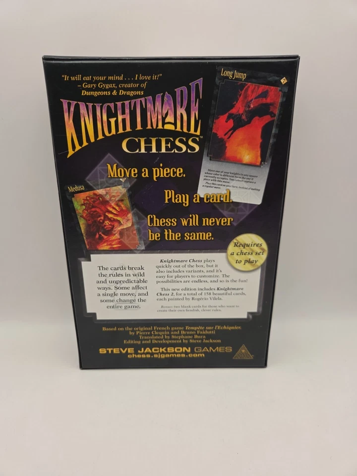 Knightmare Chess Game 3rd Edition 1st Print Steve Jackson Cards Sealed READ - Image 2 of 3