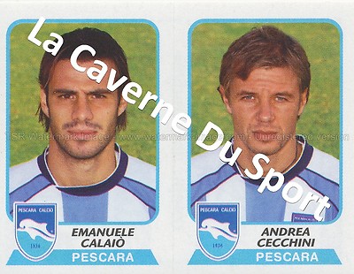 560 EMANUELE CALAIO # ITALIEN PESCARA FUSSBALL STICKER PANINI FUSSBALLER 2004