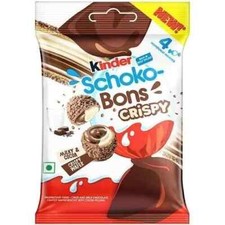 1 X Kinder Schoko Bons knusprige Waffel, milchig und Kakao, 4 Bons Beutel, ko...