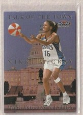 1999 Hoops WNBA Nikki McCray Talk of the Town Washington Mystics #9TT
