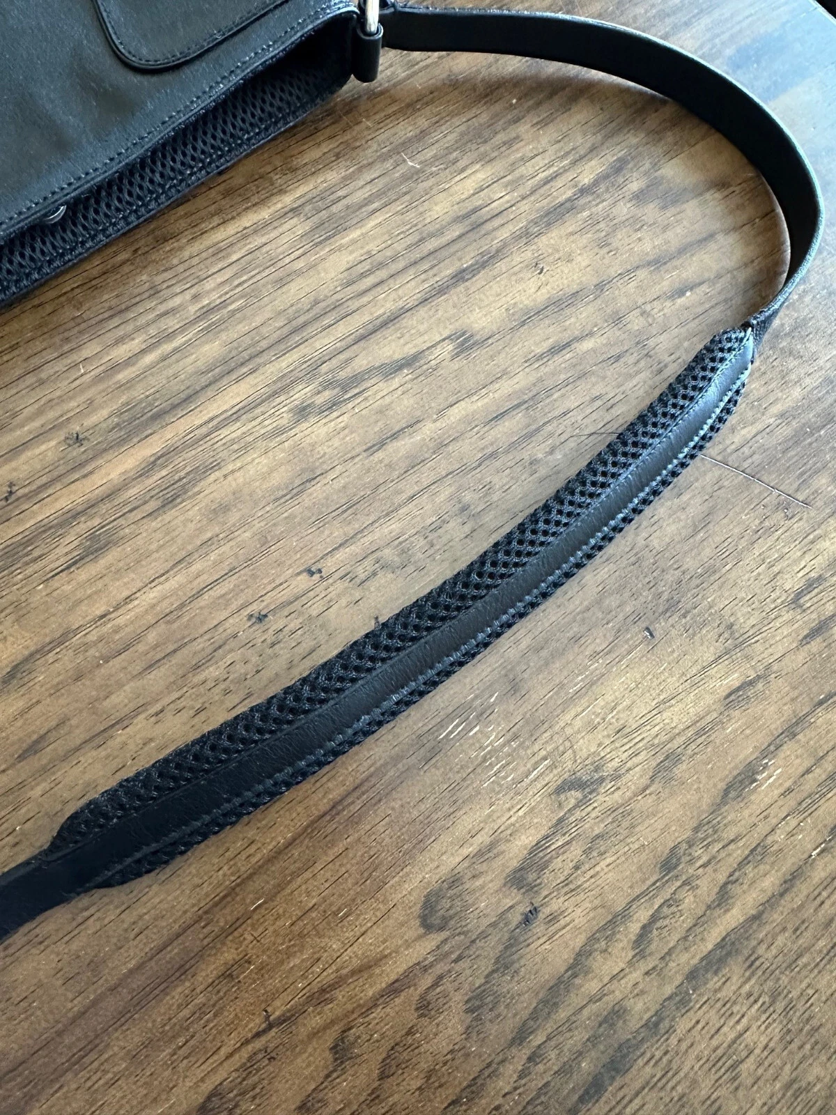 Borsa vintage Miu Miu borsetta pelle nera anni 90 rara puzzle tracolla rete