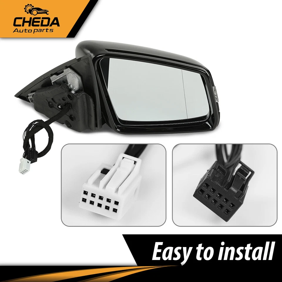 Боковое зеркало заднего вида левое и правое подходит для Mercedes C300 Benz класса C W204 C200 - Изображение 3 из 4