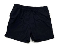 Lands End Swim Shorts Mens XL 40-42 Blue Lined Trunks Drawstring