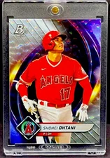 Shohei Ohtani RARE CRACKED ICE REFRACTOR INVESTMENT CARD SSP BOWMAN DODGERS MINT