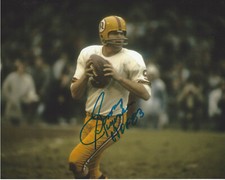 SONNY JURGENSEN WASHINGTON REDSKINS SIGNED AUTHENTIC 8x10 PHOTO E COA QB NFL HOF