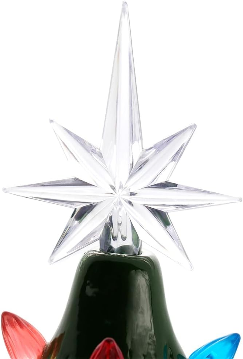 Ceramic Christmas Tree, Green Ceramic Xmas Tree, Vintage Tabletop