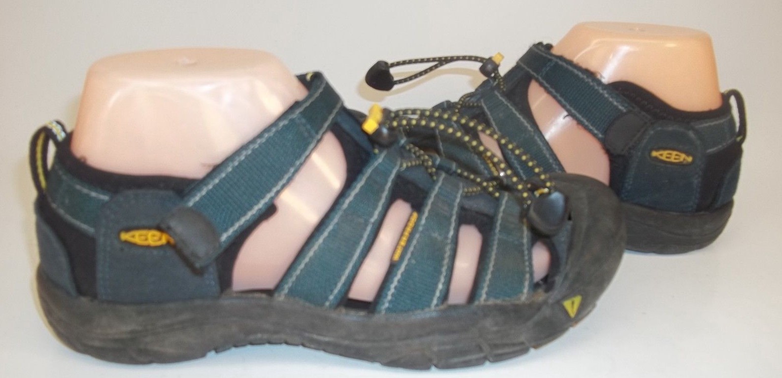 Scarpe Keen Kids US 4 Tessile Blu Impermeabili Atletica Camminata Sandali Gancio Anello