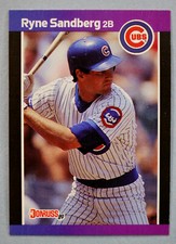 Ryne Sandberg MVP Chicago Cubs 1989 Donruss ERROR Card #105 Missing Period Mint