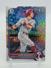 2022 Bowman Mega Box Simon Muzziotti #BCP-40 1st Mojo Phillies Prospect