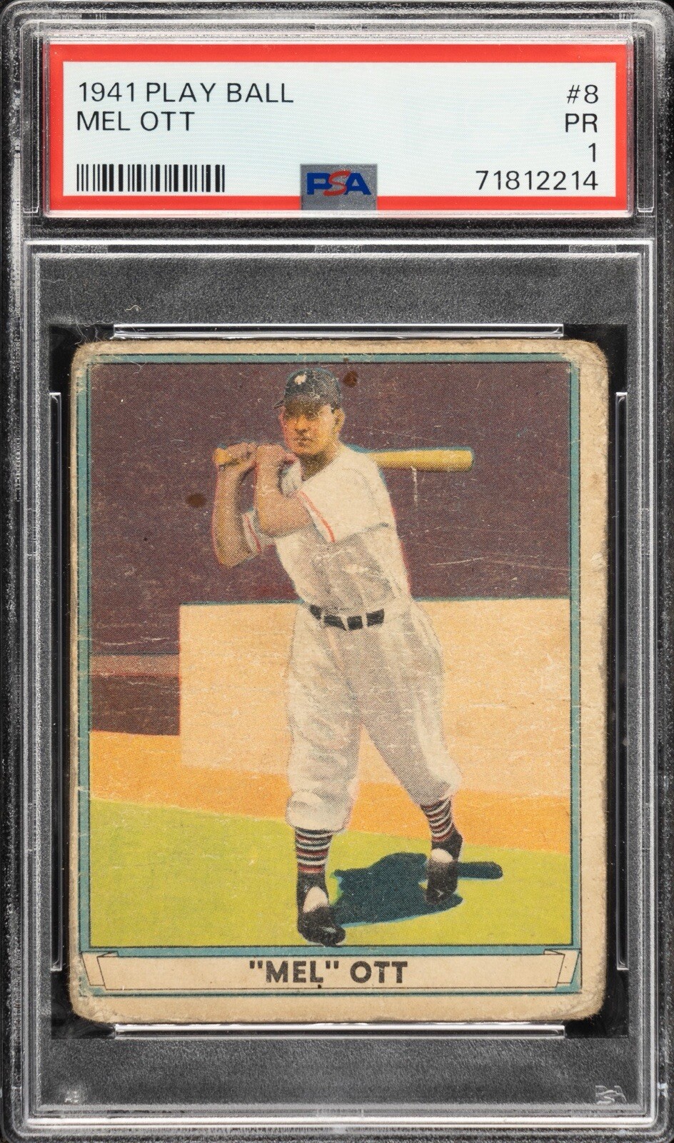 1941 Play Ball #8 Mel Ott PSA 1