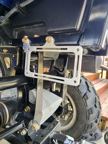2003-2024 Polaris Sportsman 450 500 570 700 Aluminum License Plate Mount Bracket - Picture 4 of 11
