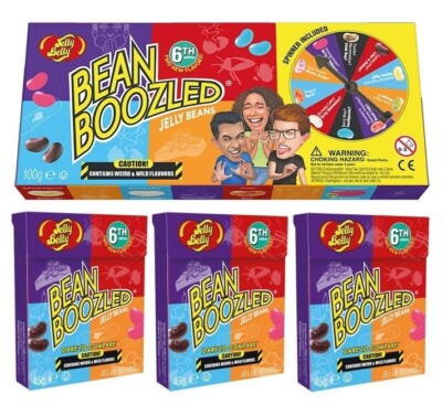 Jelly Belly Bean gekocht 6. Auflage 100 g mit Spinner Set & 3 Packungen 45g Mine