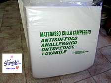 MATERASSO CULLA DA CAMPEGGIO ORTOPEDICO 100% COTONE PIEGHEVOLE PER IL TRASPORTO