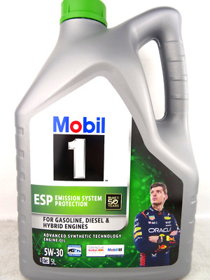 Mobil1 5W-30 ESP Motoröl VW BMW MB Porsche Opel Diesel Benzin 5W30 5Liter.
