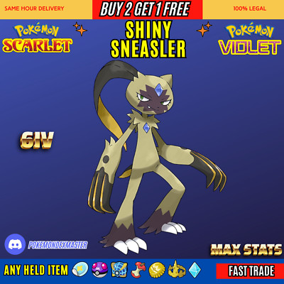 Pokemon Scarlet And Violet 6IV SHINY Sneasler 