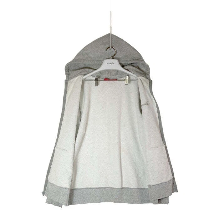 Supreme FELPA CON CAPPUCCIO ZIP CARTELLINO GRIGIO TAGLIA USATA