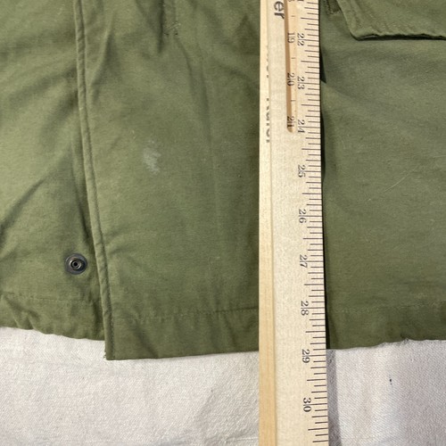 Vintage M-65 Field Jacket Coat Cold Weather OG-107 70s Air Force Military Green - Picture 21 of 21