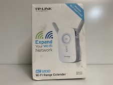 TP-Link WiFi Wi-Fi Range Extender RE350 AC1200 Plug-In Compact White TESTED