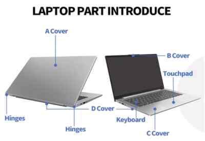 Capot Arrière écran Pour HP Elitebook 8560p - Référence 641201-001 - Occasion - Garantie 6 Mois